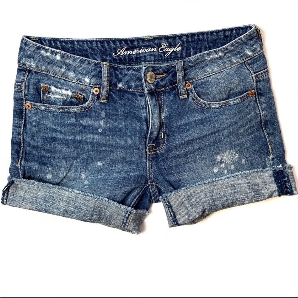 American Eagle Distressed Jean Shorts 00